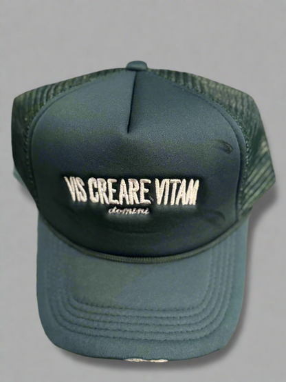 Vis Creare Vitam Embroidered Trucker Hat